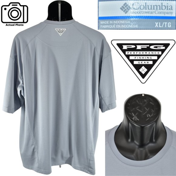 Columbia PFG XL Beacon Gray Skiff Guide III Short Sleeve Shirt FM6020 - Picture 7 of 11